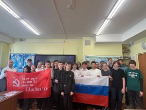Урок мужества с участием почетного гостя прошел в школе №1391. Фото: официальная страница школы №1391 в социальных сетях