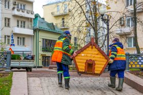 На зимовку отправятся утиные домики в районе Бекасово. Фото: пресс-служба комплекса городского хозяйства Москвы